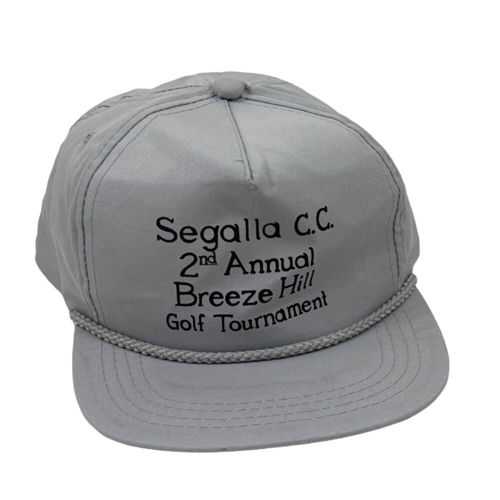 Vintage Segalla C.C. 2nd Annual Breeze Hill Golf Tournament Gray Snapback Hat
